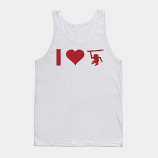 I love gibbon pirate monkey animal lover motif Tank Top